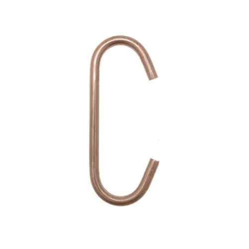 250mm Powder Coating C Hooks (Small) - 4mm Wire - 1000pk | Mild Steel