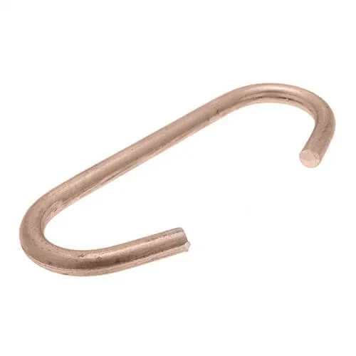 350mm Powder Coating C Hooks - 4mm Wire - 1000pk | Mild Steel