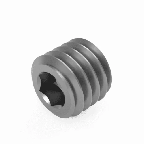 M12 x 60mm Hex Socket Cone Point Grub Screw DIN 914 A2 