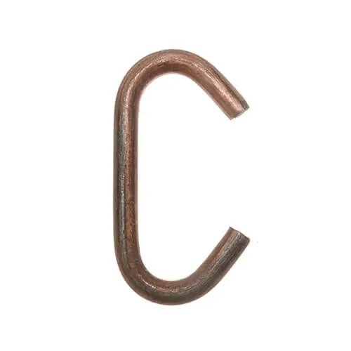 200mm Powder Coating C Hooks (Small) - 8mm Wire - 500pk | Mild Steel