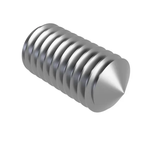 M20 x 60mm Hex Socket Grub Screw - Cone Point (DIN 914) | Marine Grade A4 Stainless Steel 