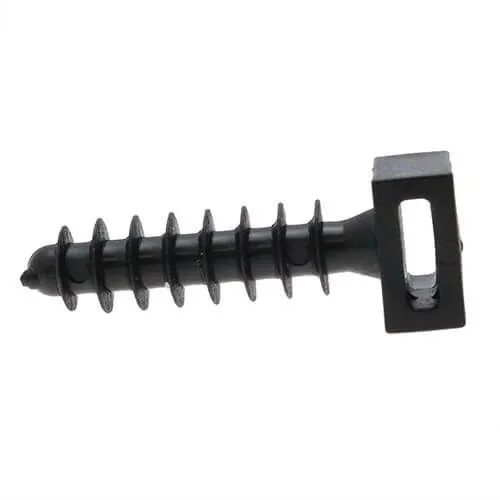 Black Cable Tie Pins - 8mm Hole Diameter (9mm Cable)