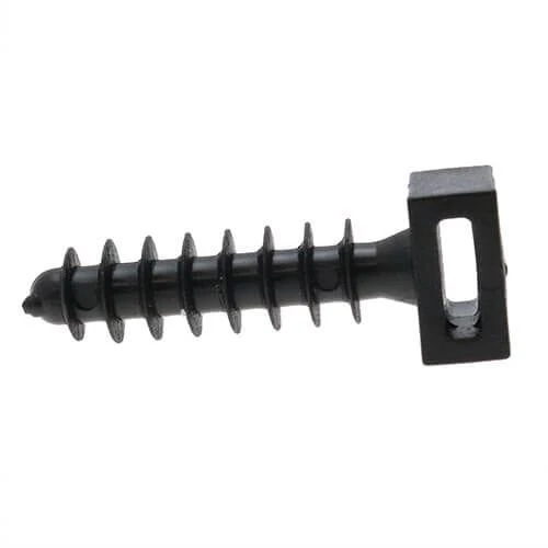 Black Cable Tie Pins for Cable Routing