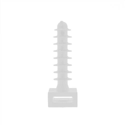 White Cable Tie Pins - 8mm Hole Diameter (9mm Cable)