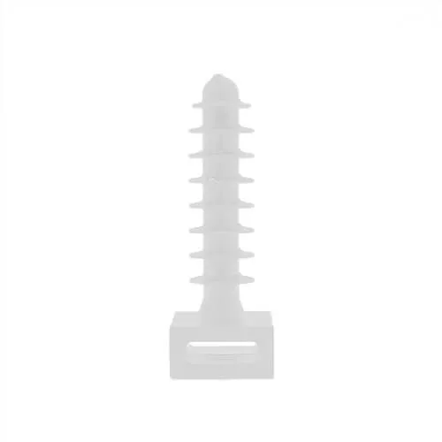 White Cable Tie Pins - 8mm Hole Diameter (9mm Cable)