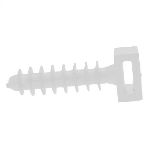 White Cable Tie Pins for Cable Routing