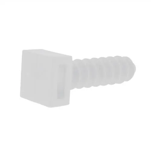 White Cable Tie Pins for Cable Routing