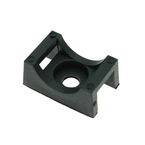 Black Saddle Cable Tie Mounts for Tubing