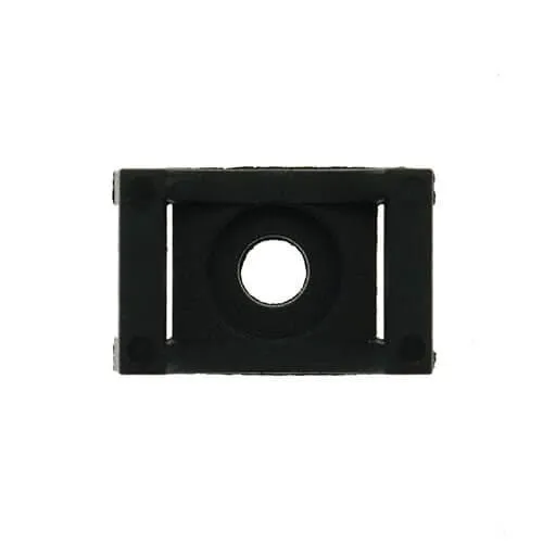Black Saddle Cable Tie Mounts for Tubing