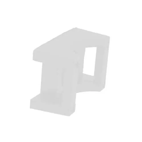 White Saddle Cable Tie Mounts for Tubing