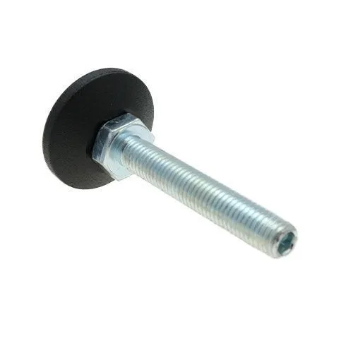 M10 x 90mm Allen Key Adjustable Foot - 58mm Base | 550kg Load