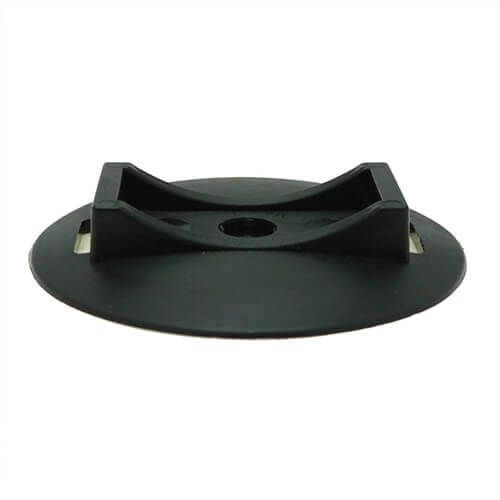 Black Adhesive Cable Tie Mounts for Surfaces