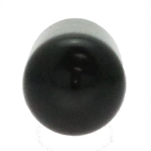 5.94mm x 12.7mm (M6) Stud Cap - Black | PVC