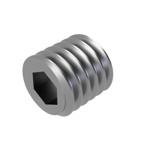 M1.6 x 10mm Socket Grub Screw Cup Point A2 