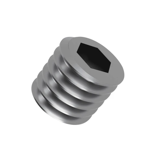 M10 x 60mm Cup Point Socket Grub Screw (DIN 916) | A2 Stainless Steel