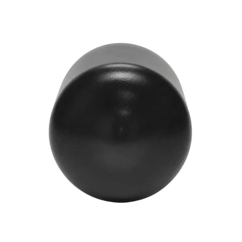 14.28mm x 12.7mm (Round) Plastic End Cap - Black | PVC