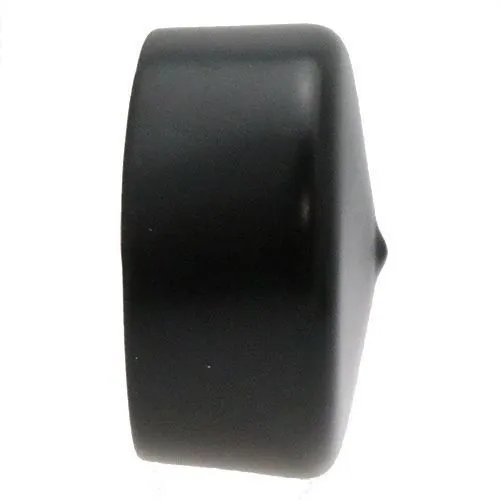 28.6mm x 38mm (Round) Plastic End Cap - Black | PVC