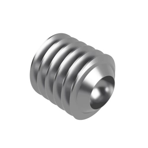 M8 x 80mm Socket Grub Screw Cup Point A4 
