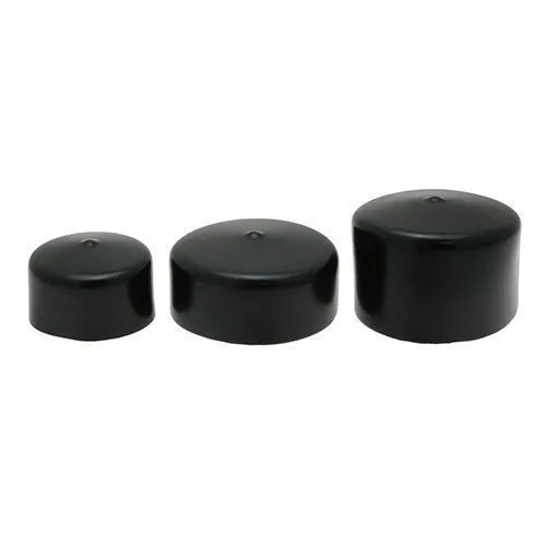 31.76mm x 19mm (Round) Plastic End Cap - Black | PVC