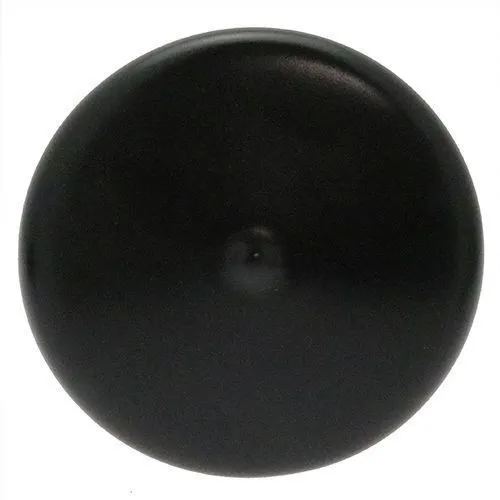 31.76mm x 19mm (Round) Plastic End Cap - Black | PVC