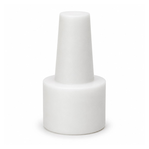 5.9-8.5mm Step Plug (9.8mm Step) 17.3mm Length | White Silicone