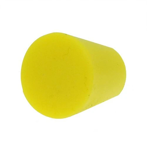 3.18mm-9.53mm Silicone Tapered Plug 31.75mm Length | Yellow