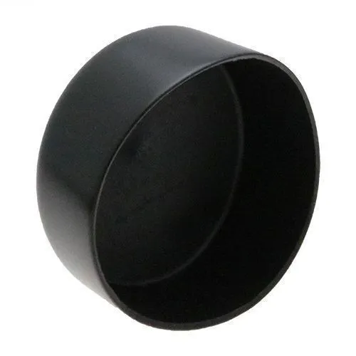 48mm x 38.1mm (Round) Plastic End Cap - Black | PVC
