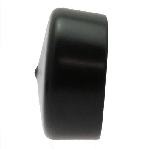 48mm x 38.1mm (Round) Plastic End Cap - Black | PVC