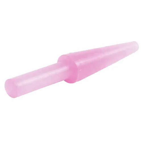 1.6-25.4mm Pink Silicone Tapered Plug (With Handle) 25.4mm Length | Silicone