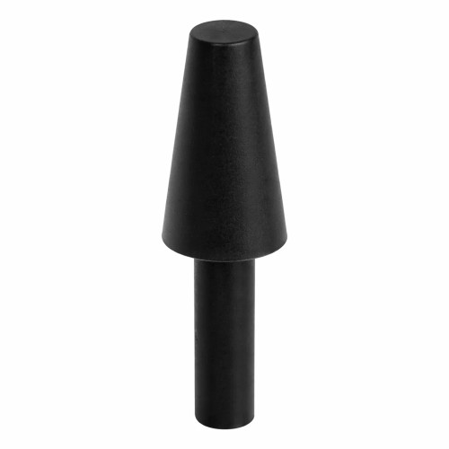 3.2-31.8mm Black Silicone Tapered Plug (With Handle) 31.8mm Length | Silicone
