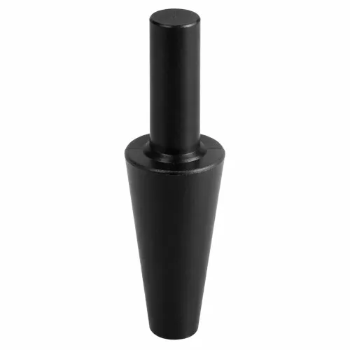 3.2-31.8mm Black Silicone Tapered Plug (With Handle) 31.8mm Length | Silicone