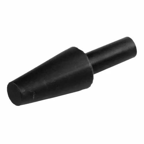 3.2-31.8mm Black Silicone Tapered Plug (With Handle) 31.8mm Length | Silicone