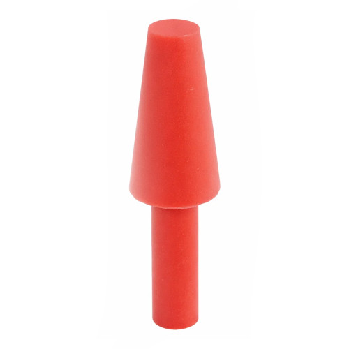4.8-28.7mm Red Silicone Tapered Plug (With Handle) 28.7mm Length | Silicone