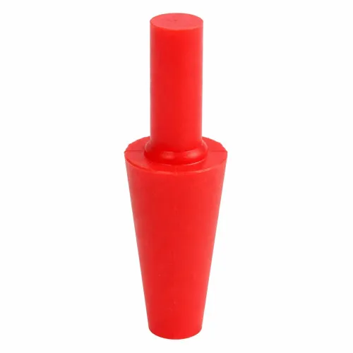 4.8-28.7mm Red Silicone Tapered Plug (With Handle) 28.7mm Length | Silicone
