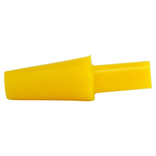 6.4-31.8mm Yellow Silicone Tapered Plug (With Handle) 31.8mm Length | Silicone