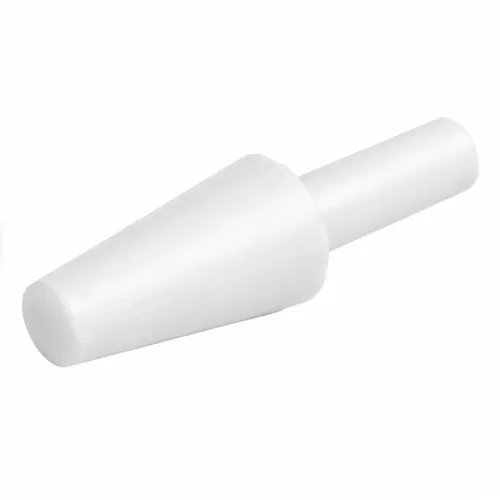 6.4-25.4mm White Silicone Tapered Plug (With Handle) 25.4mm Length | Silicone