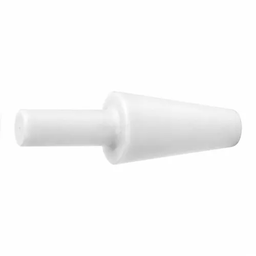 6.4-25.4mm White Silicone Tapered Plug (With Handle) 25.4mm Length | Silicone