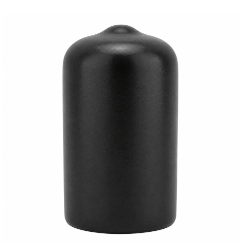 60.0mm x 38.1mm (Round) Plastic End Cap - Black | PVC