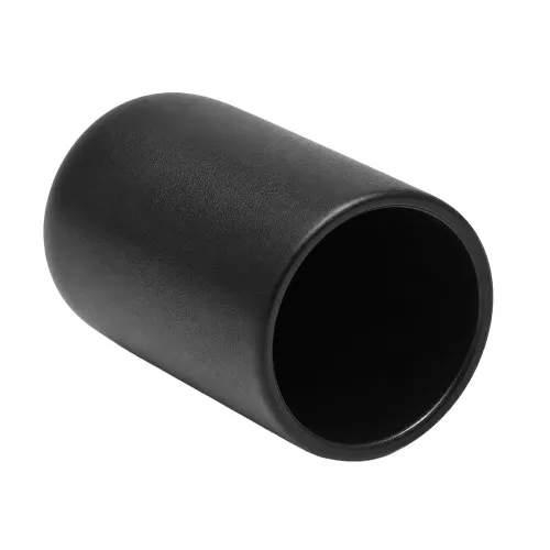 60.0mm x 38.1mm (Round) Plastic End Cap - Black | PVC