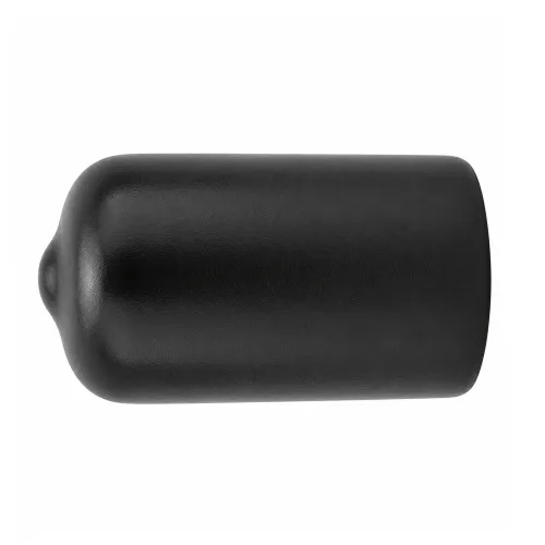 60.0mm x 38.1mm (Round) Plastic End Cap - Black | PVC