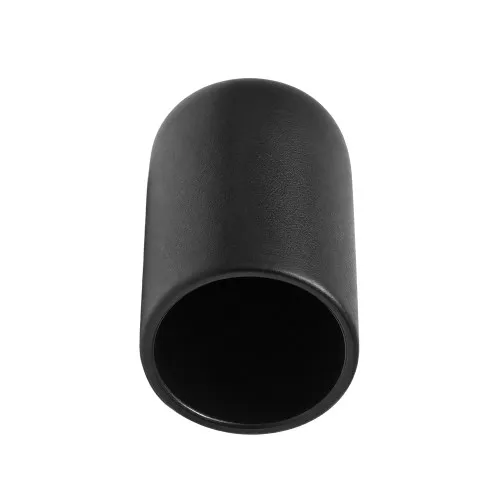 60.0mm x 38.1mm (Round) Plastic End Cap - Black | PVC
