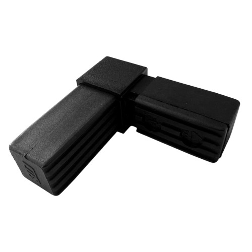 20mm Square Tube 2 Way Right Angle Connector - 36mm Length | Nylon