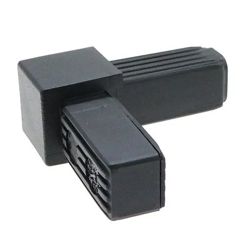 25mm Square Tube 2 Way Right Angle Connector - 52mm Length | Nylon