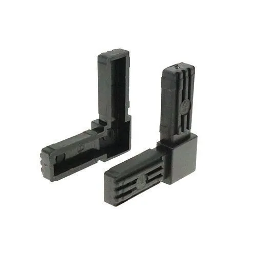 25mm Square Tube 2 Way Right Angle Connector - 55mm Length | Nylon