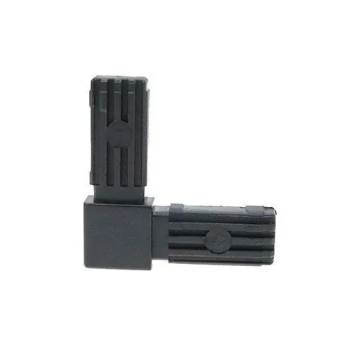 25mm Square Tube 2 Way Right Angle Connector - 55mm Length | Nylon