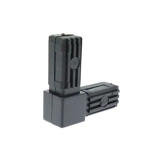 25mm Square Tube 2 Way Right Angle Connector - 55mm Length | Nylon