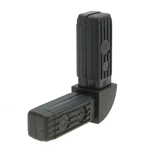 25mm Square Tube 2 Way Right Angle Connector - 54mm Length | Nylon