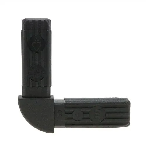 25mm Square Tube 2 Way Right Angle Connector - 54mm Length | Nylon