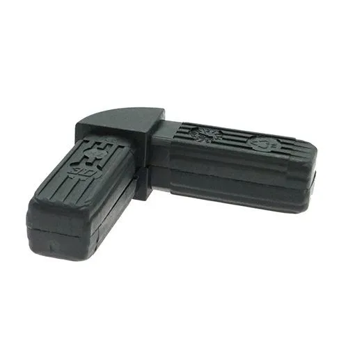 25mm Square Tube 2 Way Right Angle Connector - 54mm Length | Nylon