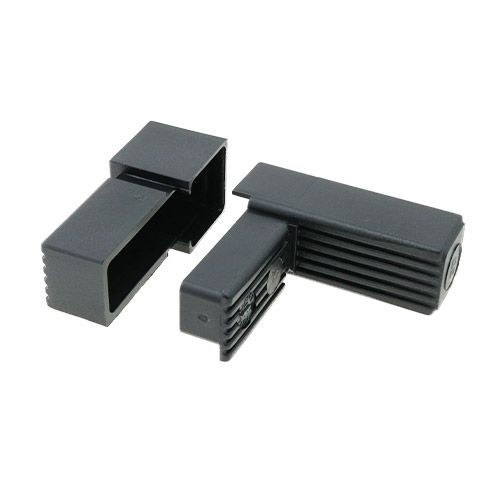 30mm Square Tube 2 Way Right Angle Connector - 47mm Length | Nylon